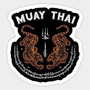 Muay Thai Kickboxing Thailand Sak Yant Tattoo Sticker